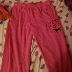 Pink Sweat pants.